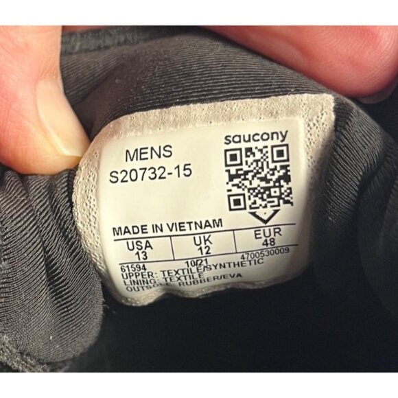 Saucony Axon 2 Running Mens Grey Sneakers Athletic Shoes S20732-15 Size 13 - Picture 5 of 9